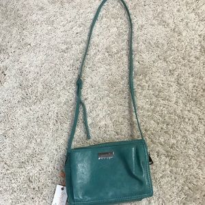 teal crossbody purse